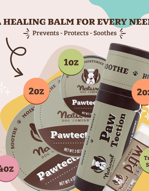 Load image into Gallery viewer, Pawtection, 1 Oz Tin, Veterinarian-Approved, All-Natural Dog Paw Balm and Moisturizer, Nourishing Dog Paw Protector for Rough Terrain and Harsh Temperatures
