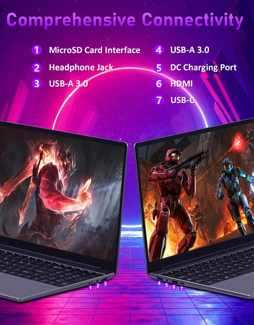 Load image into Gallery viewer, 15.6&quot; Laptop Computer W/Amd Ryzen 7 5700U (Up to 4.3 Ghz), 32GB DDR4 RAM 1TB Nvme SSD, Windows 11 Pro Gaming Laptop
