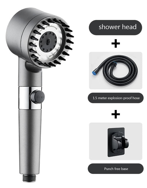 Load image into Gallery viewer, High Pressure Showerhead 4 Modes Water Saving Pressurized Shower Head Massage and Skin Beauty Multifunctional Shower Head
