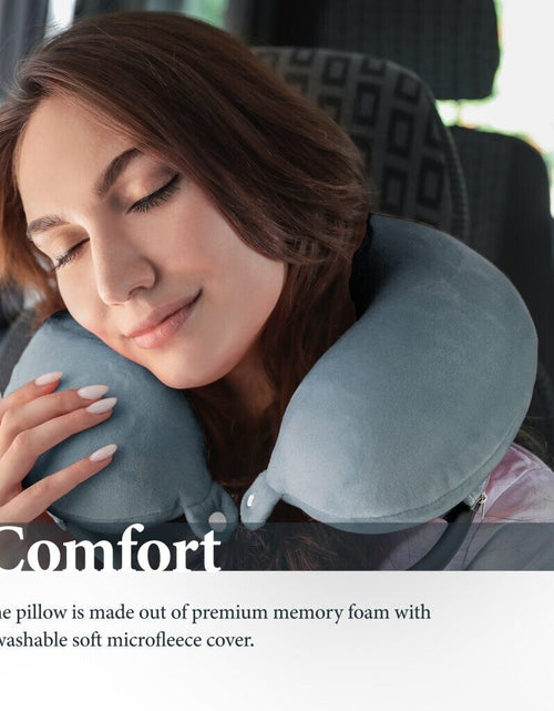 Load image into Gallery viewer, Neck Pillow for Travel Memory Foam W/ Magnetic Magsafe Phone Holder for Iphone
