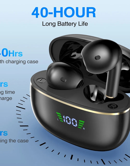 Load image into Gallery viewer, Wireless Earbuds Bluetooth Headphones 40H Playback LED Power Display with Charging Case, Bluetooth Earbuds for Iphone, Android
