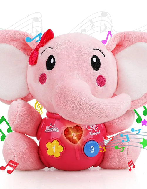 Load image into Gallery viewer, Baby Toys 0 3 6 12 Months, Plush Elephant Infant Toys with Baby Rattles, Newborn Baby Musical Toys for Baby 0 to 12 Month, Light up Baby Toys for Boys Girls Toddlers, Christmas Gifts for Baby
