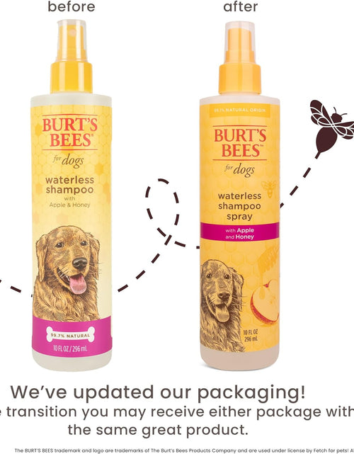 Load image into Gallery viewer, Burt&#39;S Bees for Dogs Natural Waterless Shampoo Spray for Dogs, Apple and Honey Waterless Shampoo Spray, Dogs Shampoo, Dog Bathing Supplies, Dog Wash, Dog Grooming Supplies, Dog Spray
