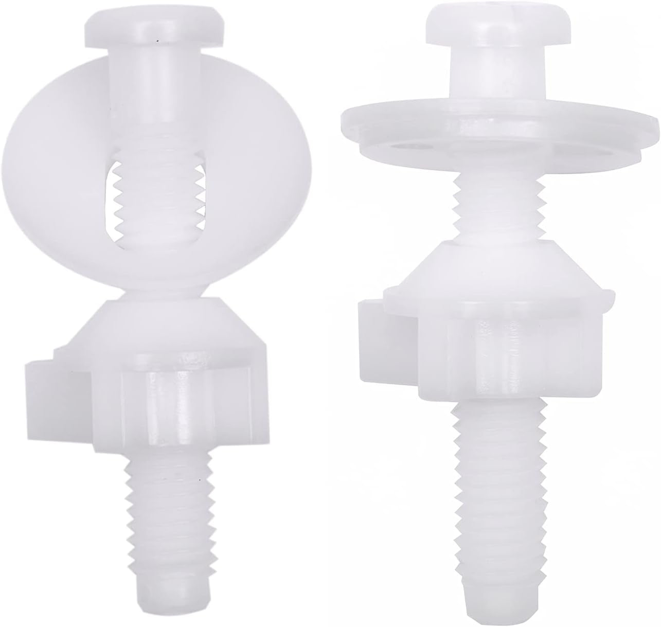 Toilet Seat Screws, Universal Toilet Seat Hinge Bolts and Screws, with Plastic Toilet Seat Hinge Bolts, Nuts and Washers, Replacement Parts for Fixing Top Mount Toilet Seat Hinges (4 Packs)