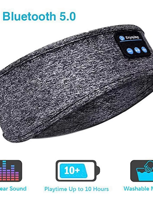 Load image into Gallery viewer, Fone Bluetooth Earphones Sports Sleeping Headband Elastic Wireless Headphones Music Eye Mask Wireless Bluetooth Headset Headband
