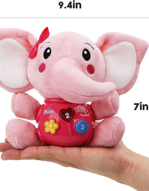 Load image into Gallery viewer, Baby Toys 0 3 6 12 Months, Plush Elephant Infant Toys with Baby Rattles, Newborn Baby Musical Toys for Baby 0 to 12 Month, Light up Baby Toys for Boys Girls Toddlers, Christmas Gifts for Baby
