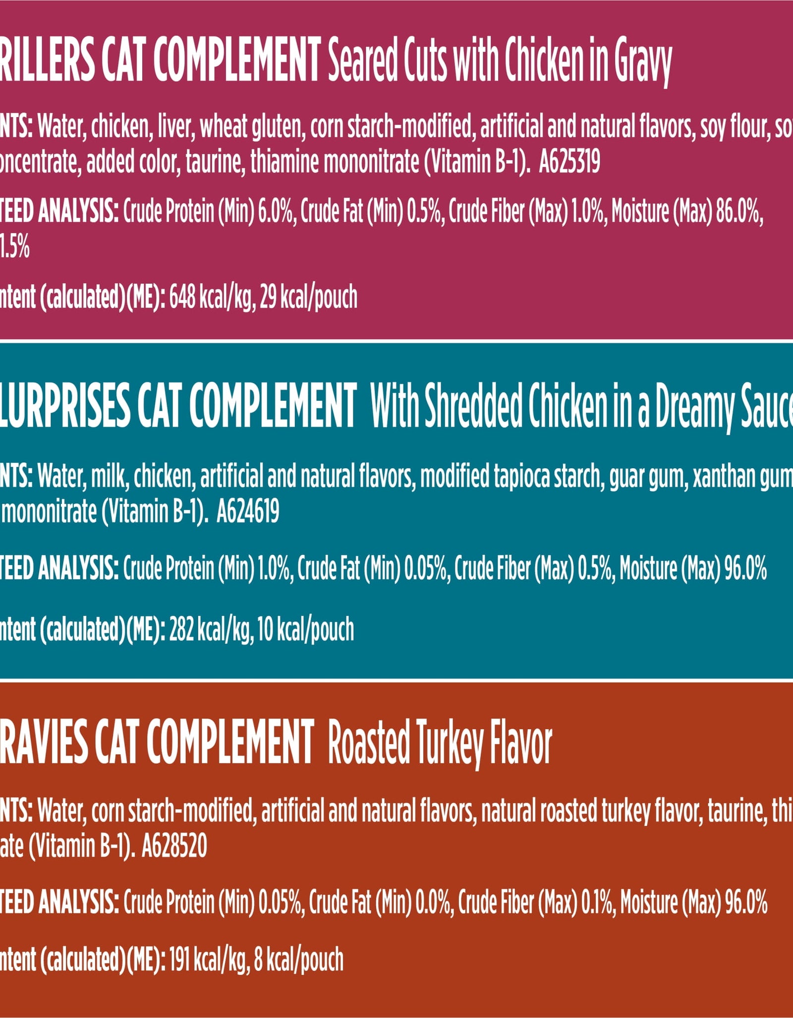 Purina  Poultry Faves Gravy Cat Food Complements Variety Pack (8 Pack)