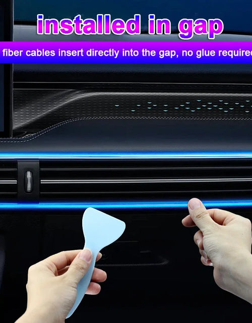 Load image into Gallery viewer, 1/2/3/4/5M Car Interior RGB LED Light Strip Ambient Neon Invisible Light USB Fiber Optic Atmosphere Lamp Support APP Control
