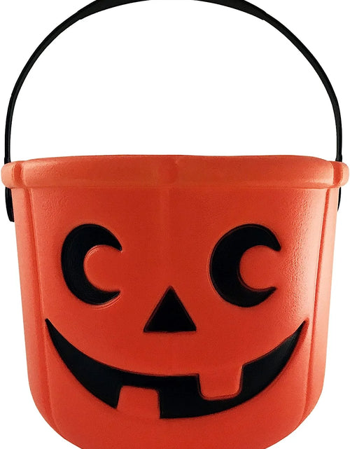 Load image into Gallery viewer, Halloween Pumpkin String Lights with Pumpkin Candy Bucket, 30 LED 16.4Ft, 8 Modes Timer Waterproof Orange Jack-O-Lantern, Outdoor and Indoor Halloween Decorations
