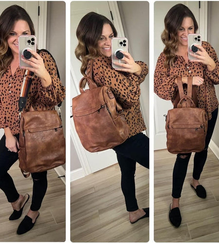 Travel Backpack Purse for Women, PU Leather anti Theft Large, Ladies Shoulder Fashion Bags