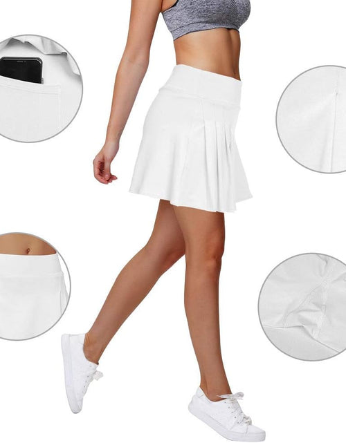 Load image into Gallery viewer, Women&#39;S Golf Skirt Tennis Skort Pleated with Side Inner Pockets Indoor Exercise,Runs Large
