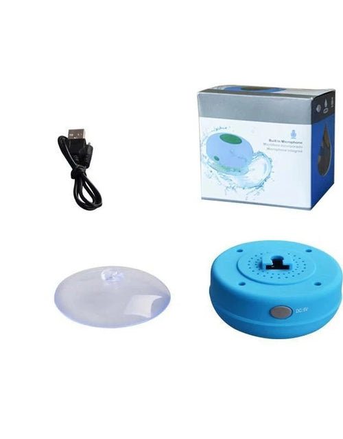 Load image into Gallery viewer, Mini Bluetooth Speaker Shower Subwoofer Waterproof Handsfree Loudspeaker with Suction Cup Mic for Bathroom Pool Beach Car Phone
