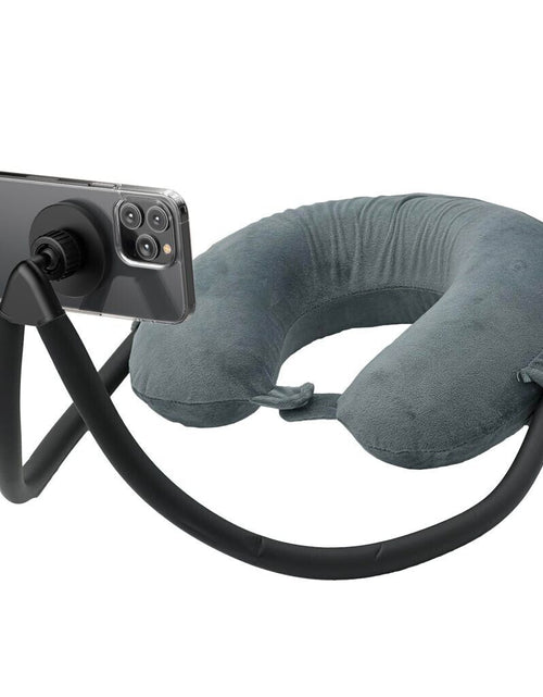 Load image into Gallery viewer, Neck Pillow for Travel Memory Foam W/ Magnetic Magsafe Phone Holder for Iphone
