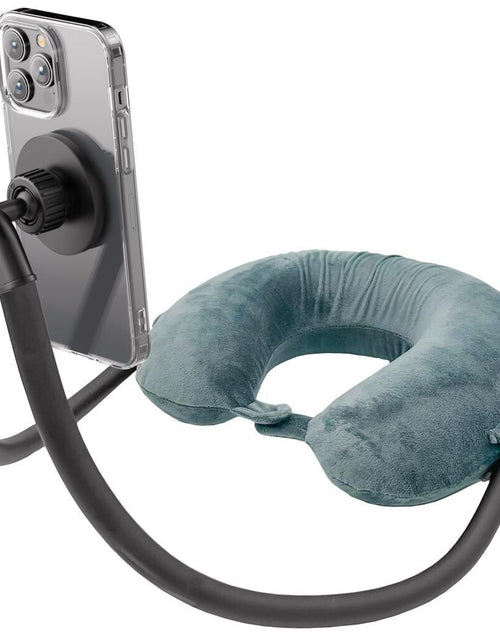 Load image into Gallery viewer, Neck Pillow for Travel Memory Foam W/ Magnetic Magsafe Phone Holder for Iphone
