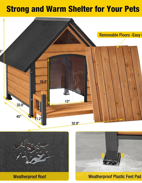 Load image into Gallery viewer, Wood Dog House
