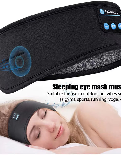 Load image into Gallery viewer, Fone Bluetooth Earphones Sports Sleeping Headband Elastic Wireless Headphones Music Eye Mask Wireless Bluetooth Headset Headband
